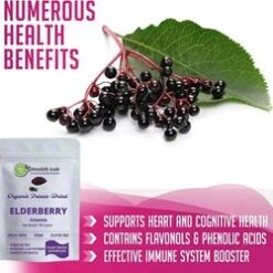 Health Lab SUPERFOOD - Organic Freeze Dried Elderberry Powder - Anthocyanins & Antioxidant Fixed Size -Personal Care Products Store 122030728260176 1