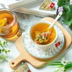 Health Lab Chrysanthemum And Burdock Tea (pacifying Liver And Improving Eyesight; 12packs) Fixed Size -Personal Care Products Store 122031226260176 4