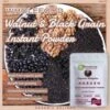 Health Lab Organic Walnut &Mixed Black Grains Instant Powder | No Additives, Hair Nourishment, Enhance Immunity Fixed Size -Personal Care Products Store 122031235260176