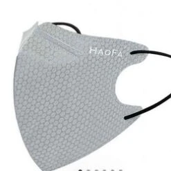 HAOFA 3D Airtight Three-dimensional Medical Mask (Taiwan N95 Specification) Morning Mist Gray | 30 S Size Upgrades Fixed Size