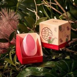 DianYanZhi Taipei Flamingo Soft Mist Peach Cheek Flocking Beauty Egg (Box) Makeup Puff Makeup Sponge Fixed Size Fixed Size