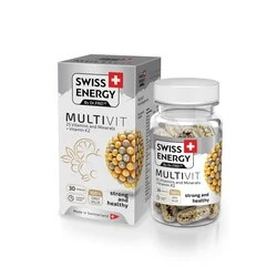 SWISS ENERGY Sustained Release Capsules - Multivit 25 Vitamins And Minerals + Vitamin K2 26.8g 3 SWISS ENERGY Sustained Release Capsules - Multivit 25 Vitamins And Minerals + Vitamin K2 26.8g