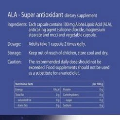 AXimed Alpha Lipoic Acid 60 Capsules -Personal Care Products Store 145832921836770 2