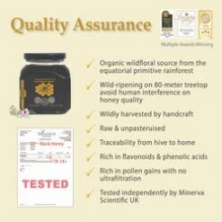 Health Harvest Premium Tualang Black Honey 375g Fixed Size -Personal Care Products Store 160332508635574 2