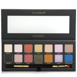 Sigma Beauty Untamed Eyeshadow Palette With Dual Ended Brush (14x Eyeshadow + 1x Dual Ended Brush) 19.32g/0.68oz 19.32g/0.68oz