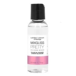 MIXGLISS Pretty 2 In 1 Silicone Based Lubricant & Massage - Cherry Blossom 50ml / 1.7oz
