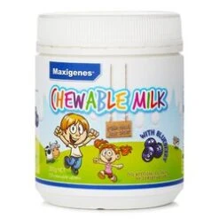 Maxigenes Maxigenes Chewable Milk Calcium With Blueberry 300g - 150 Chewable Tablets 150pcs